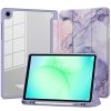 Etui z Miejscem na Rysik do Samsung Galaxy Tab A9 8.7 - Tech-Protect SC Pen Hybrid - Fioletowy Marmur